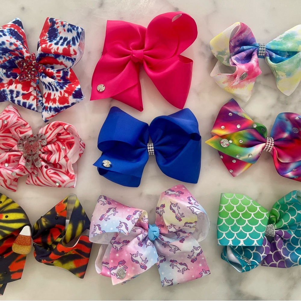 Jojo Siwa Signature Seasonal Girl’s Hair Bow Bundle